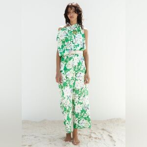New ZARA Floral Jumpsuit XS